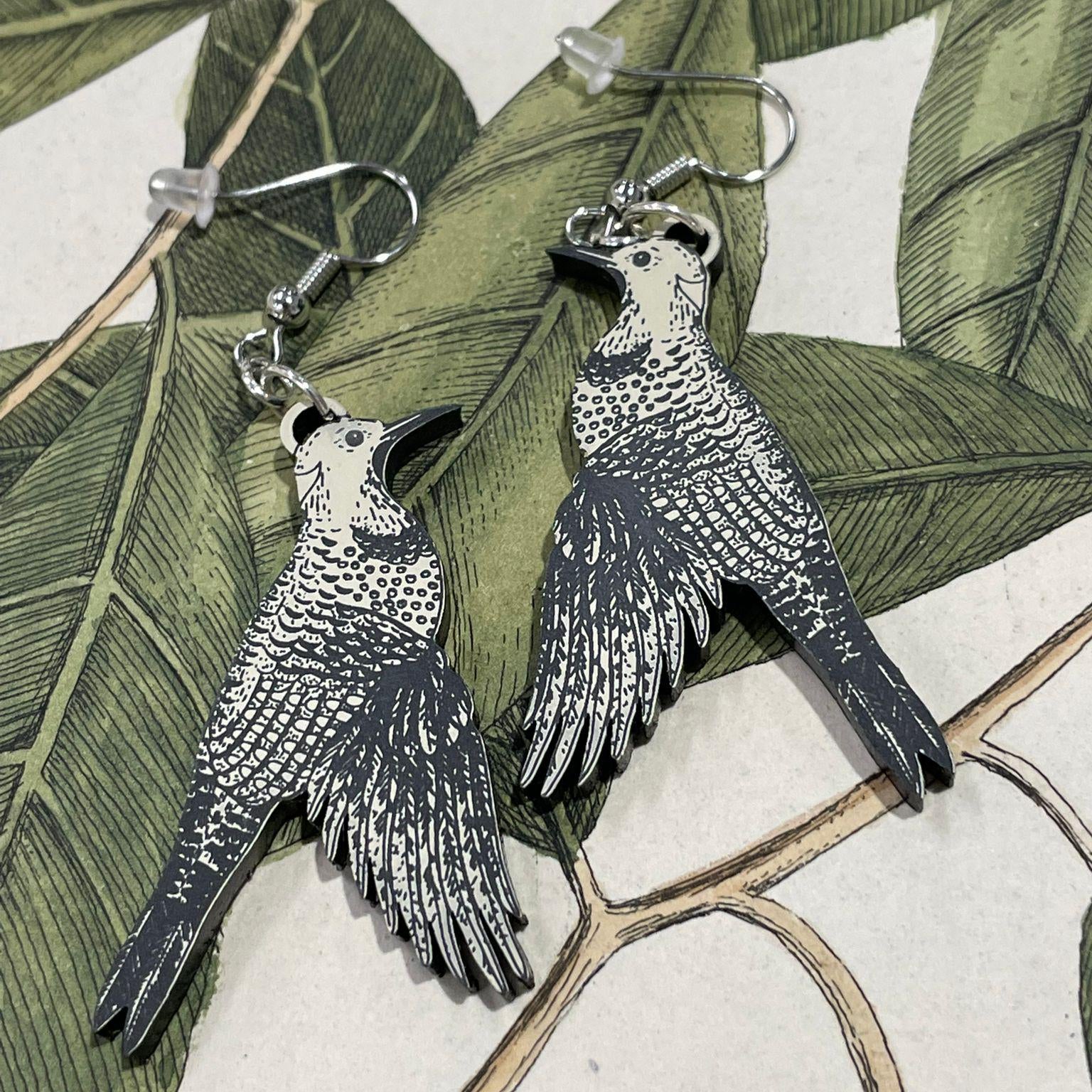 Northern Flicker Bird Earrings