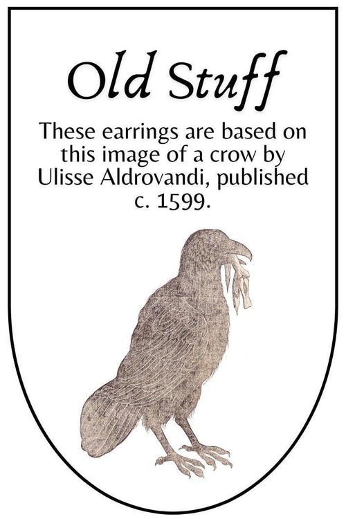 16th-Century Crow Earrings