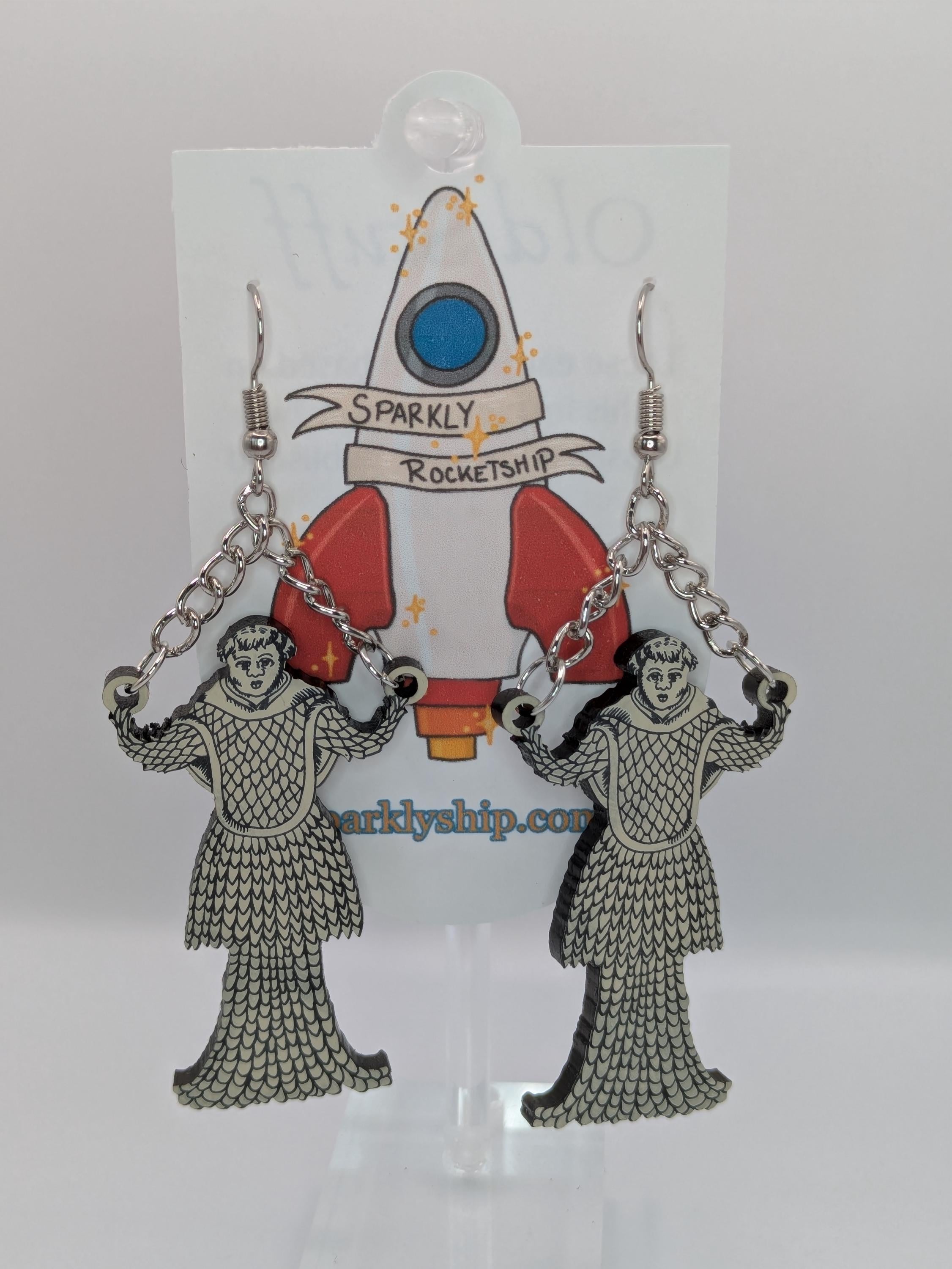 16th-Century Monkfish Earrings