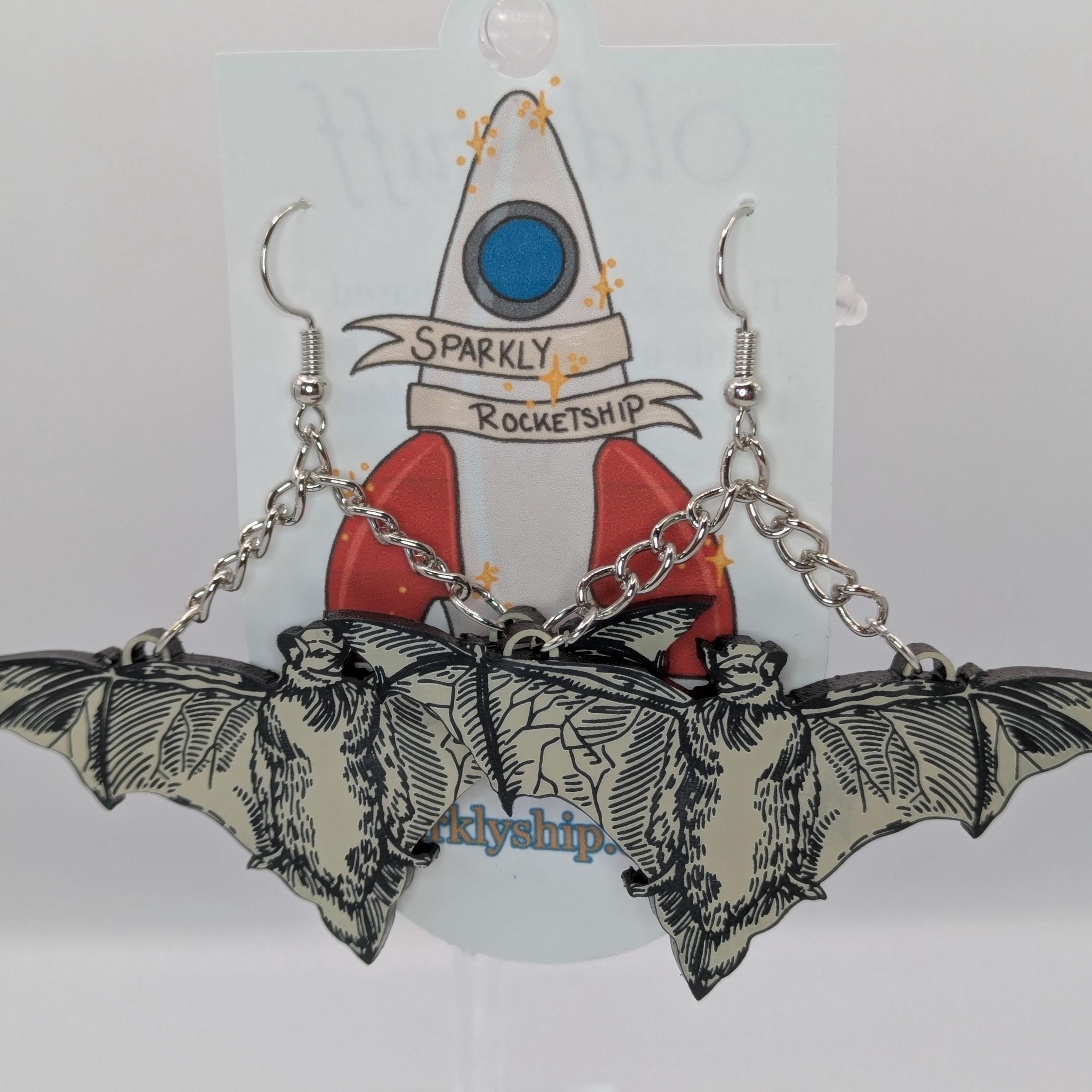16th-Century Bat Earrings