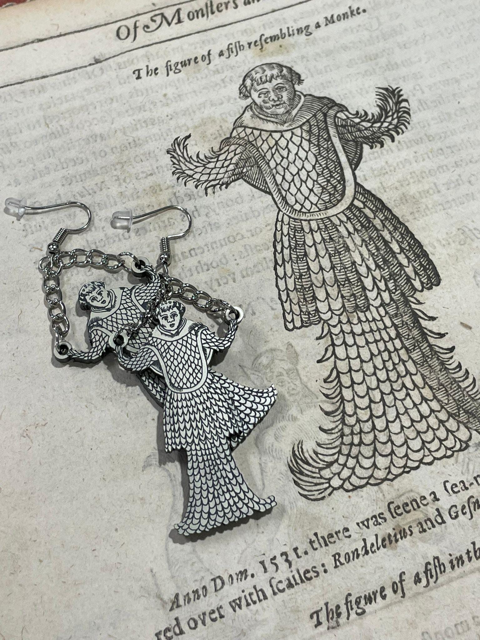 16th-Century Monkfish Earrings
