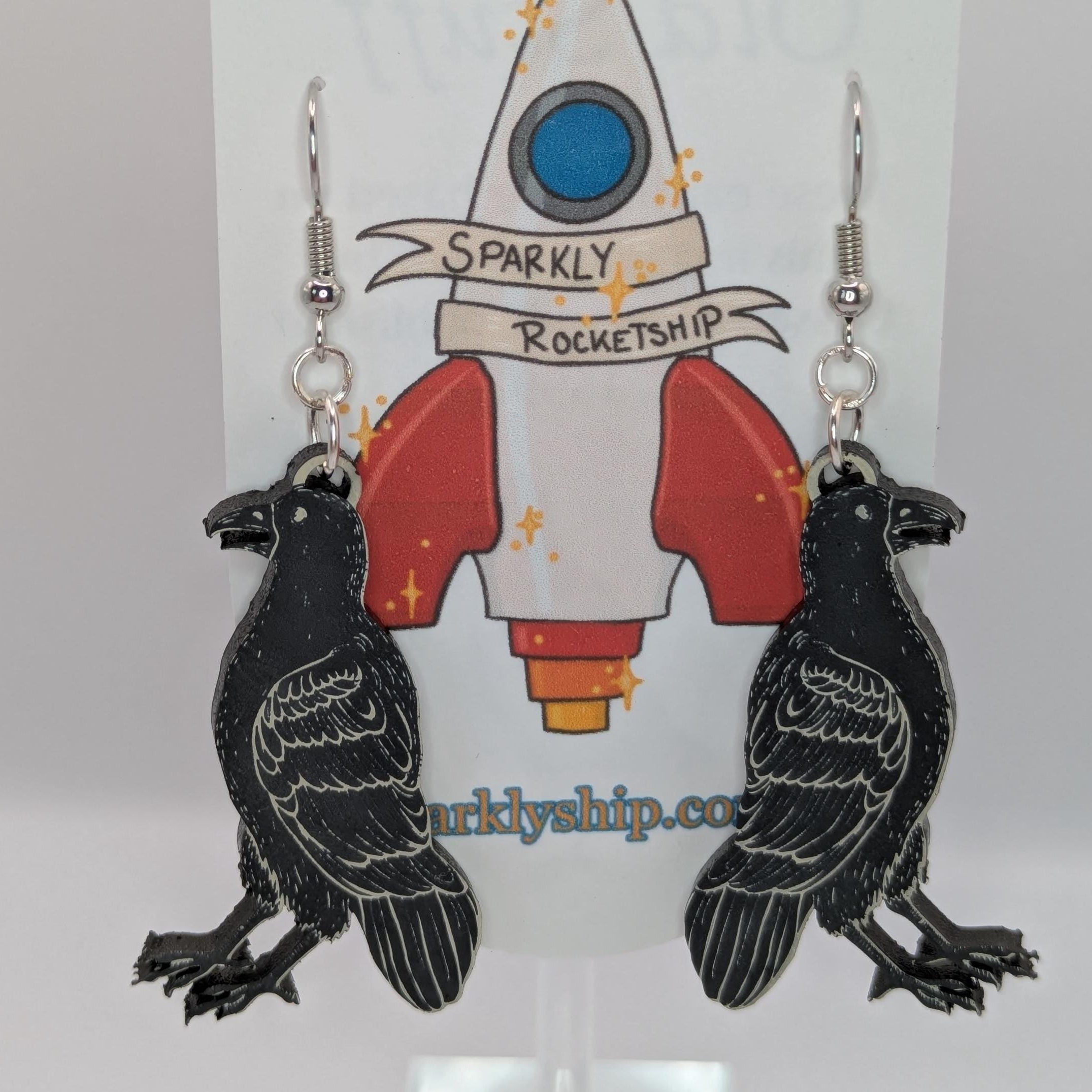 16th-Century Crow Earrings
