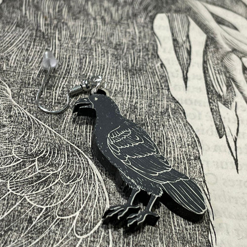 16th-Century Crow Earrings