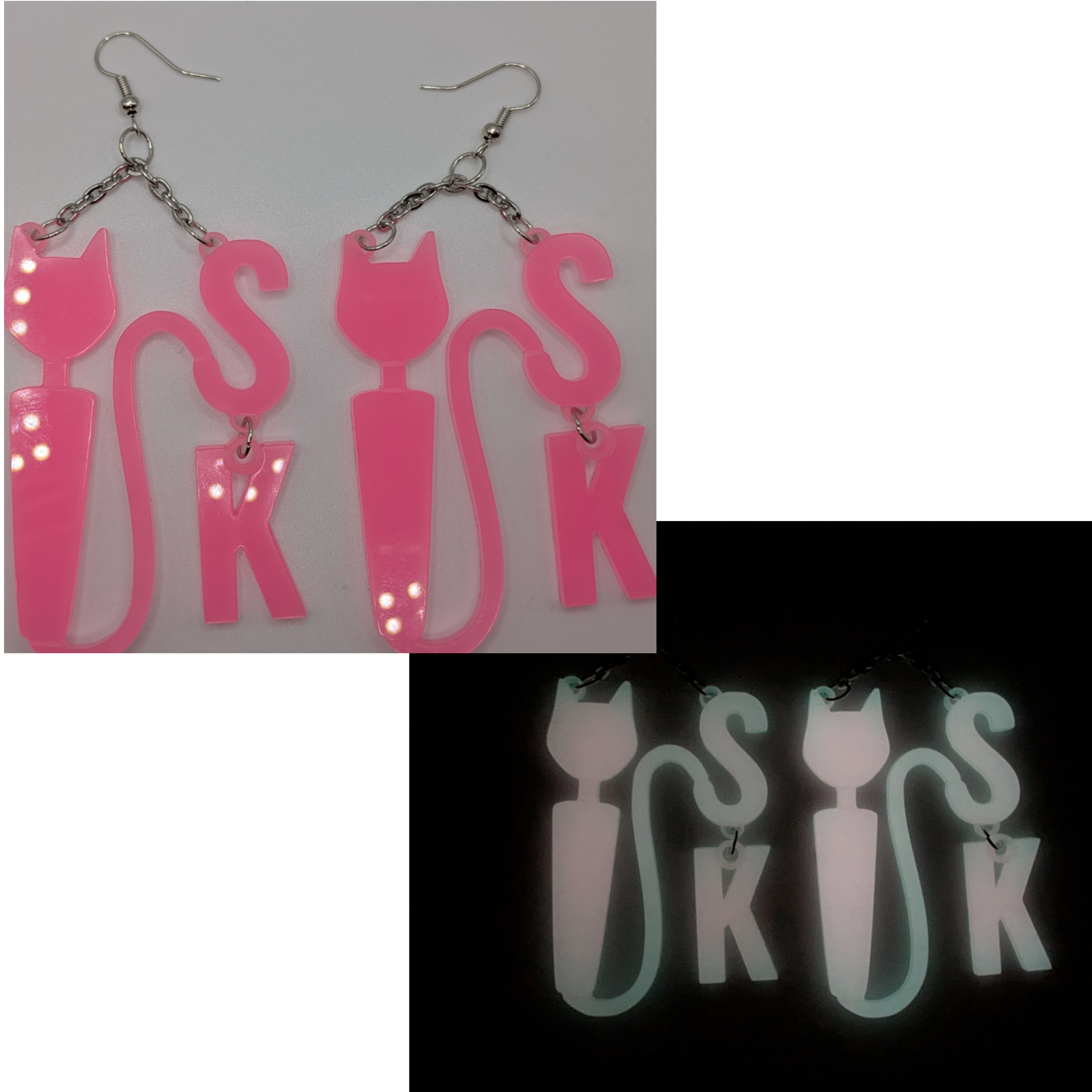 Smitten Kitten Logo Earrings