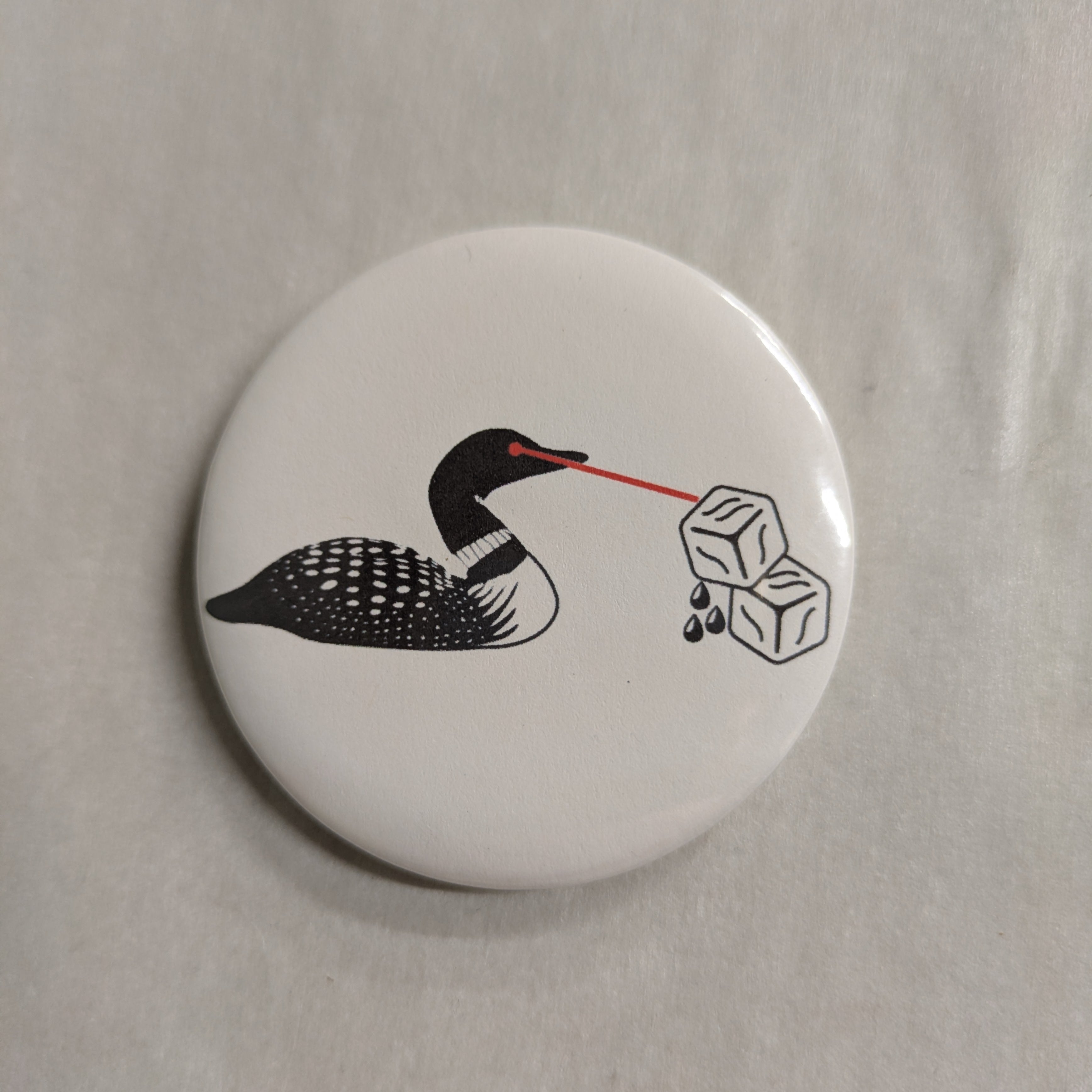 Laser Loon Melting Ice Button
