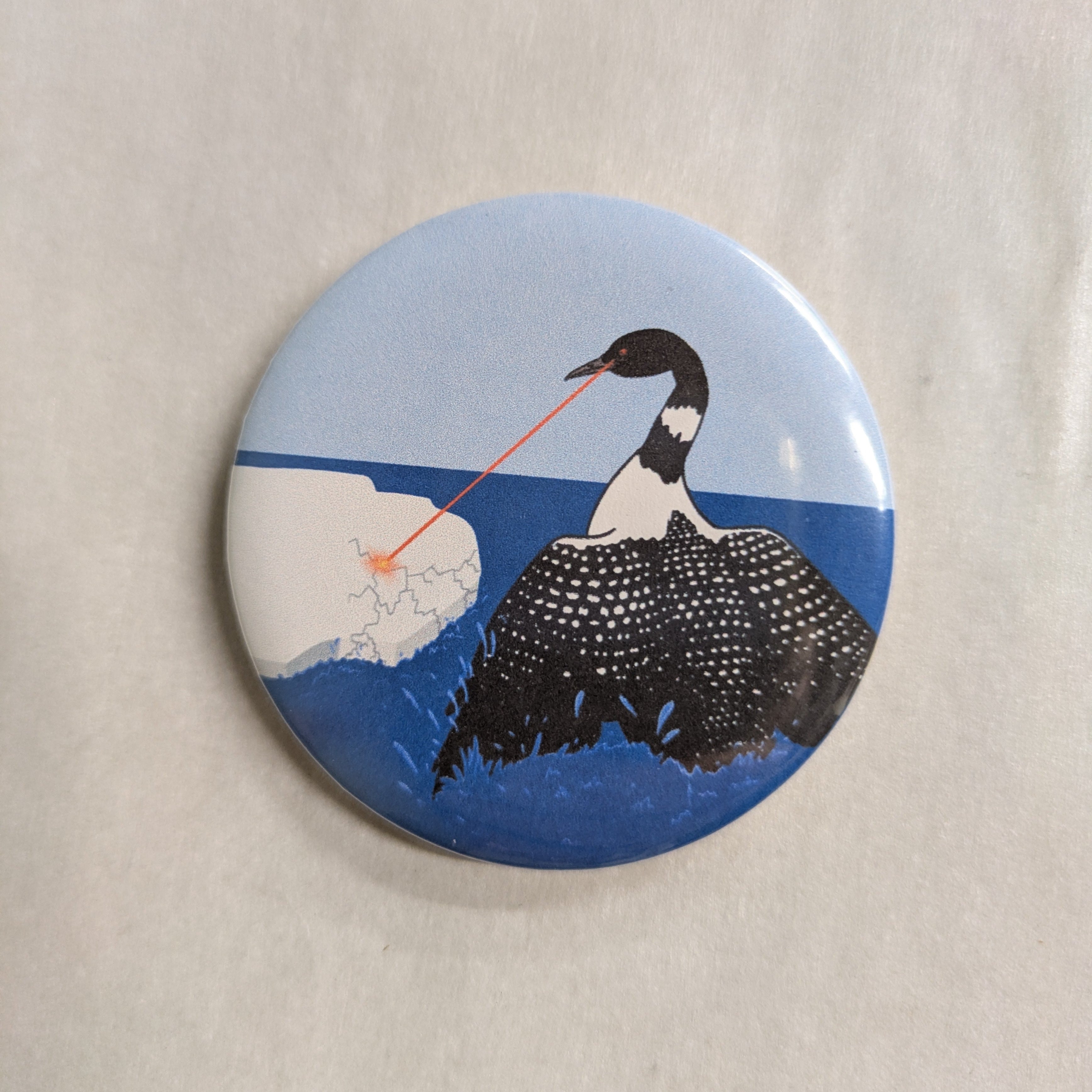 Laser Loon Melting More Ice Button