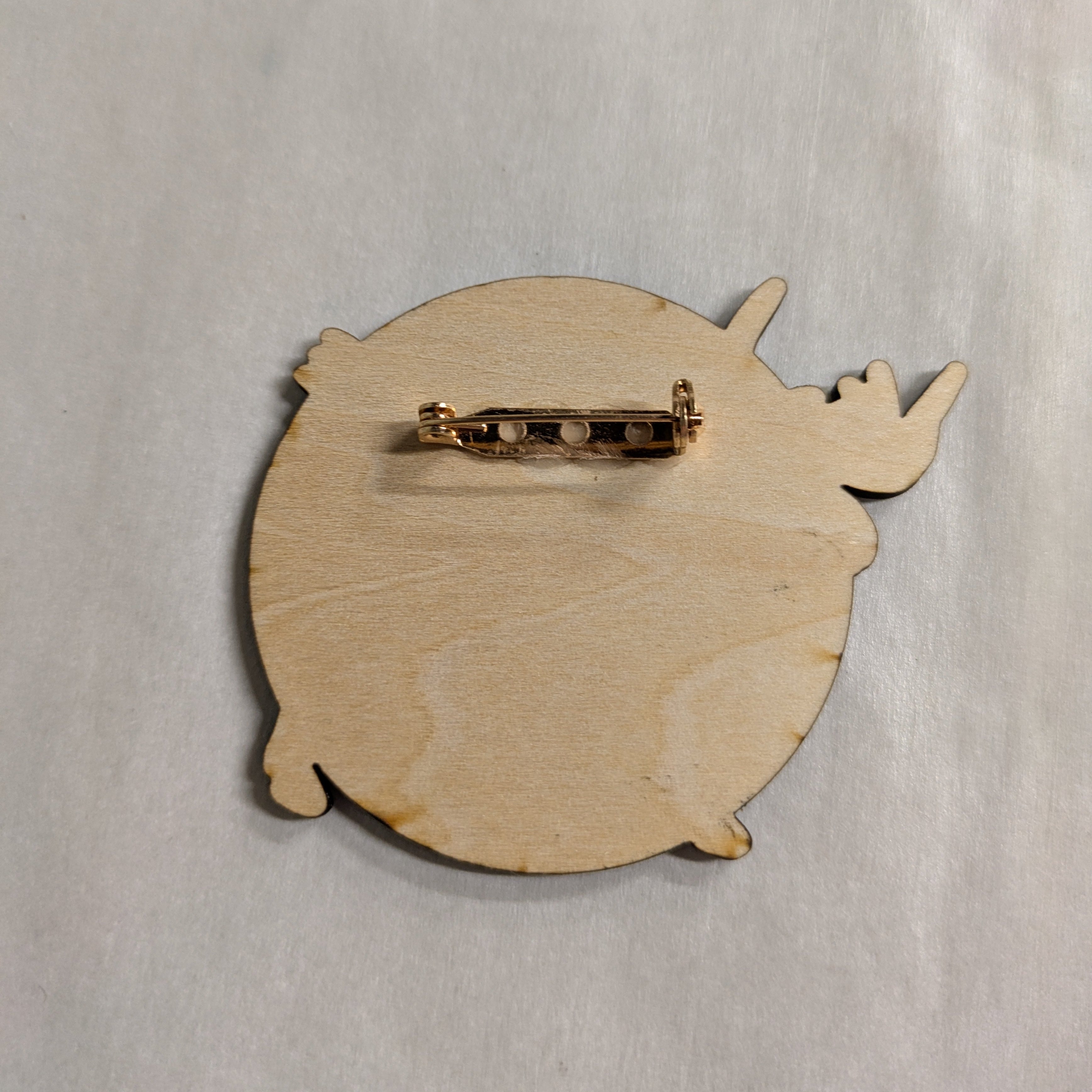 Hand-Painted We Keep Us Safe Creative Resistance Moose Pin