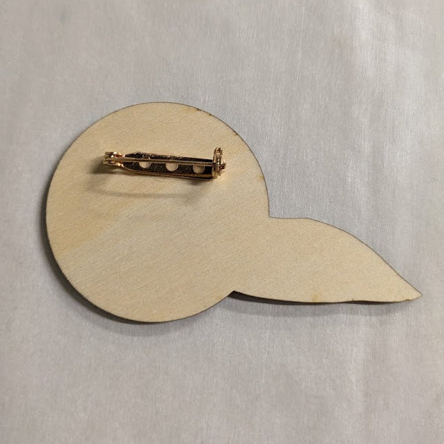 Hand-Painted Creative Resistance Loon Light Pin