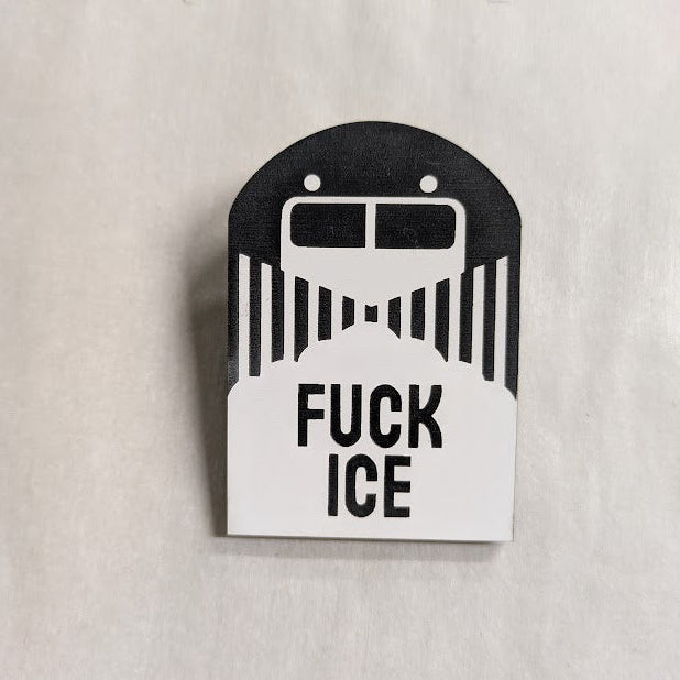Bench Pressed's Fuck Ice Snowplow Creative Resistance Earrings & Pins