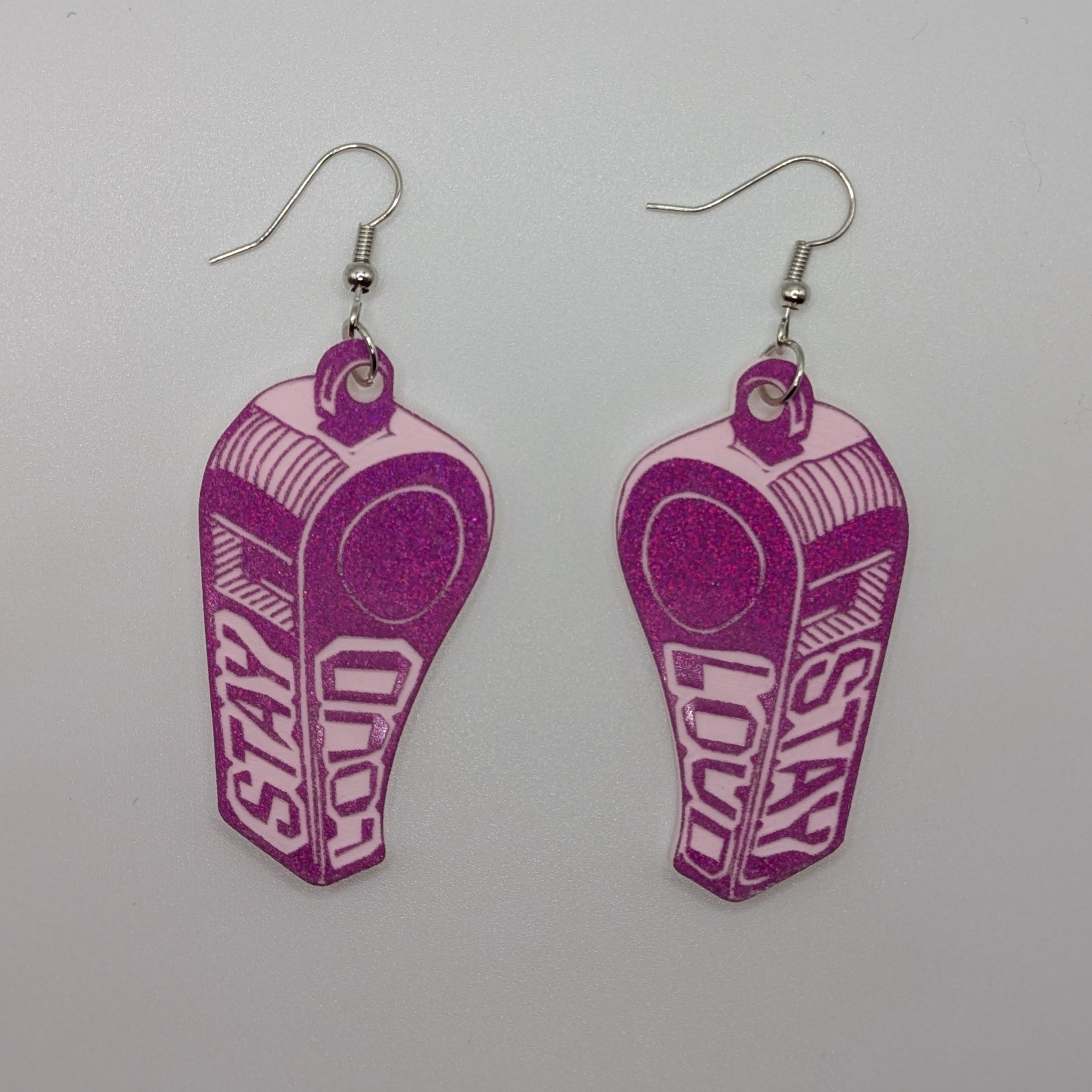 Big Purple Studio's Stay Loud Earrings & Pins - Smitten Kitten Variant