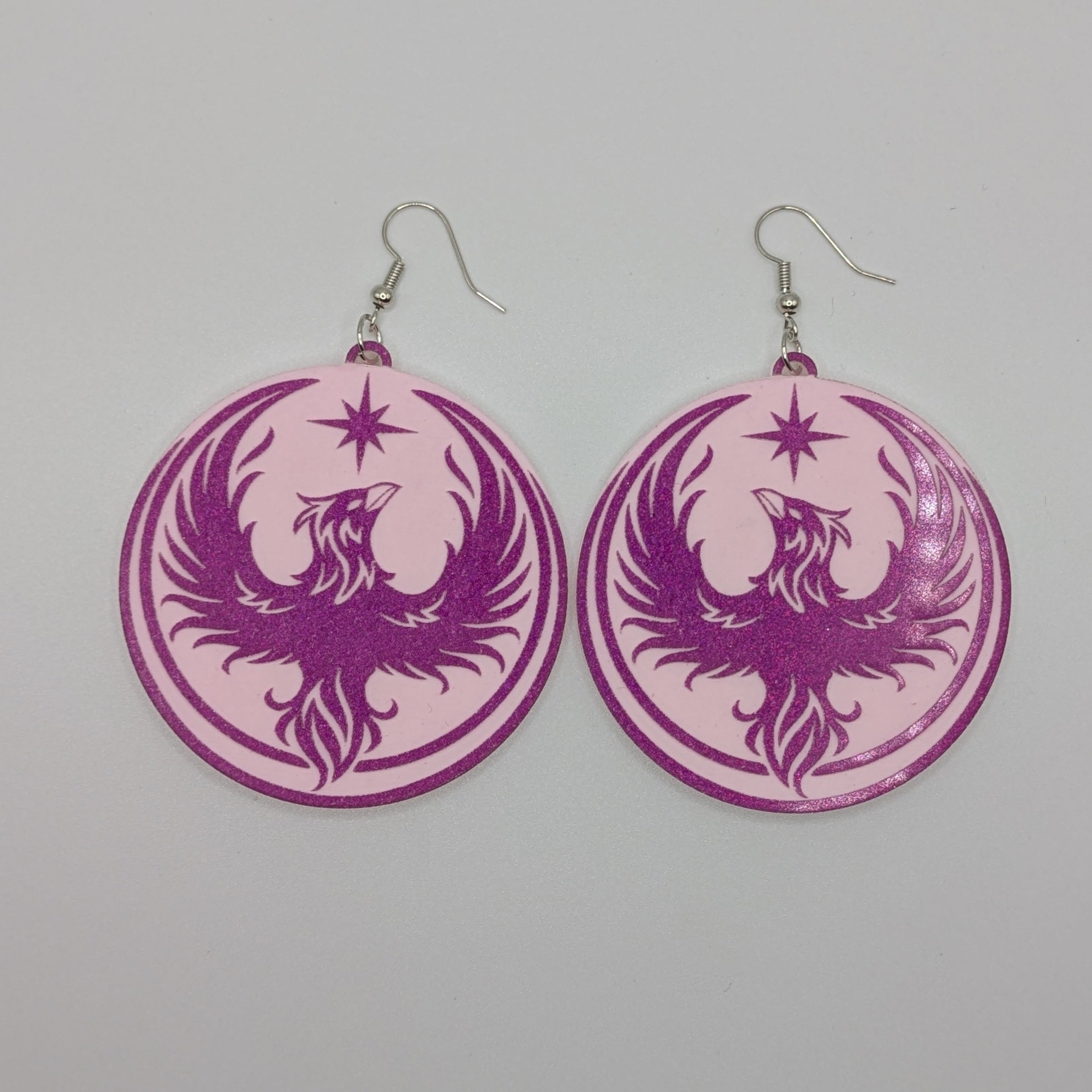 North Star Rebellion's Together We Rise Phoenix Earrings and Pins  - Smitten Kitten Variant