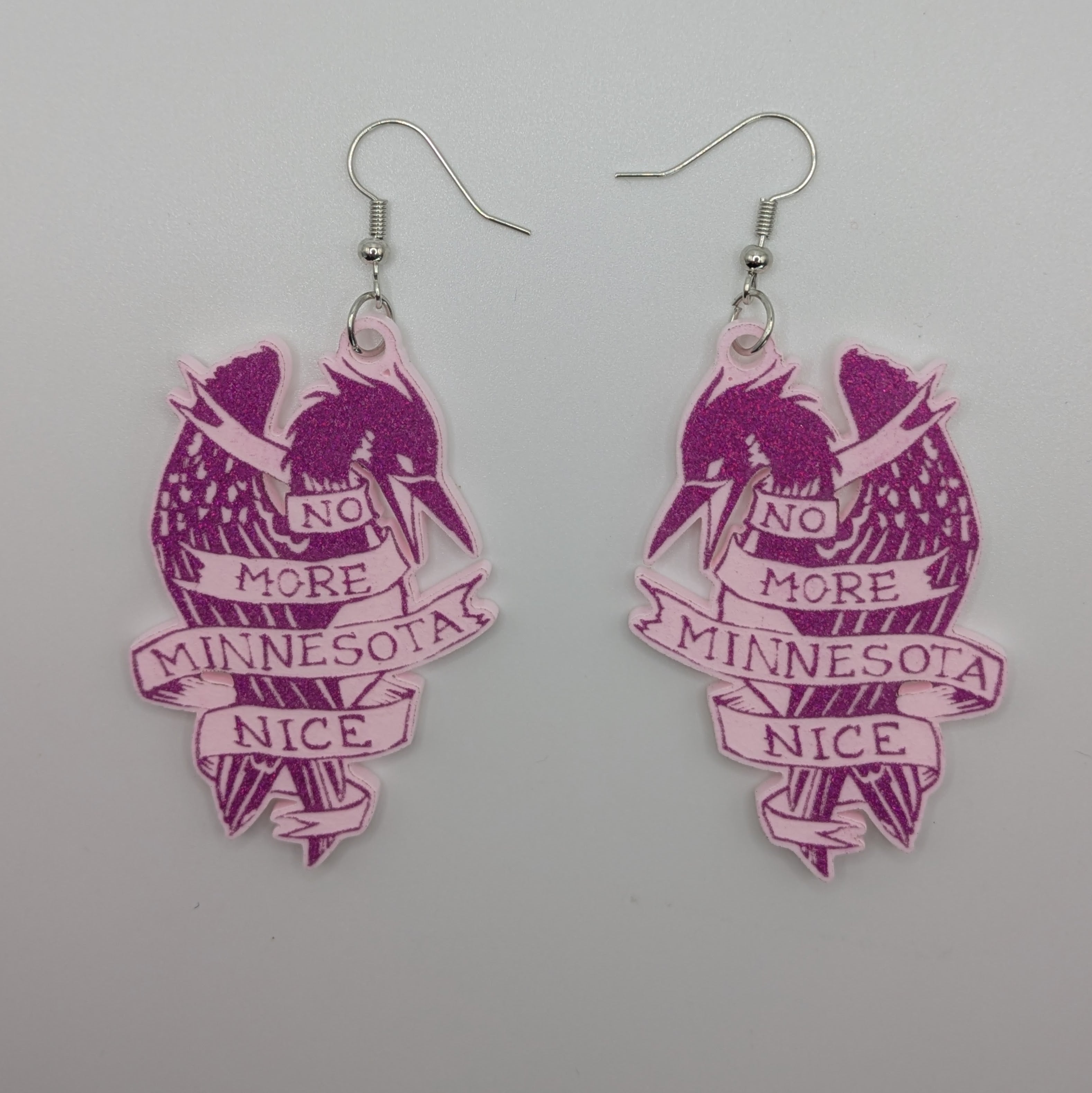 North Star Rebellion's No More MN Nice Earrings and Pins  - Smitten Kitten Variant