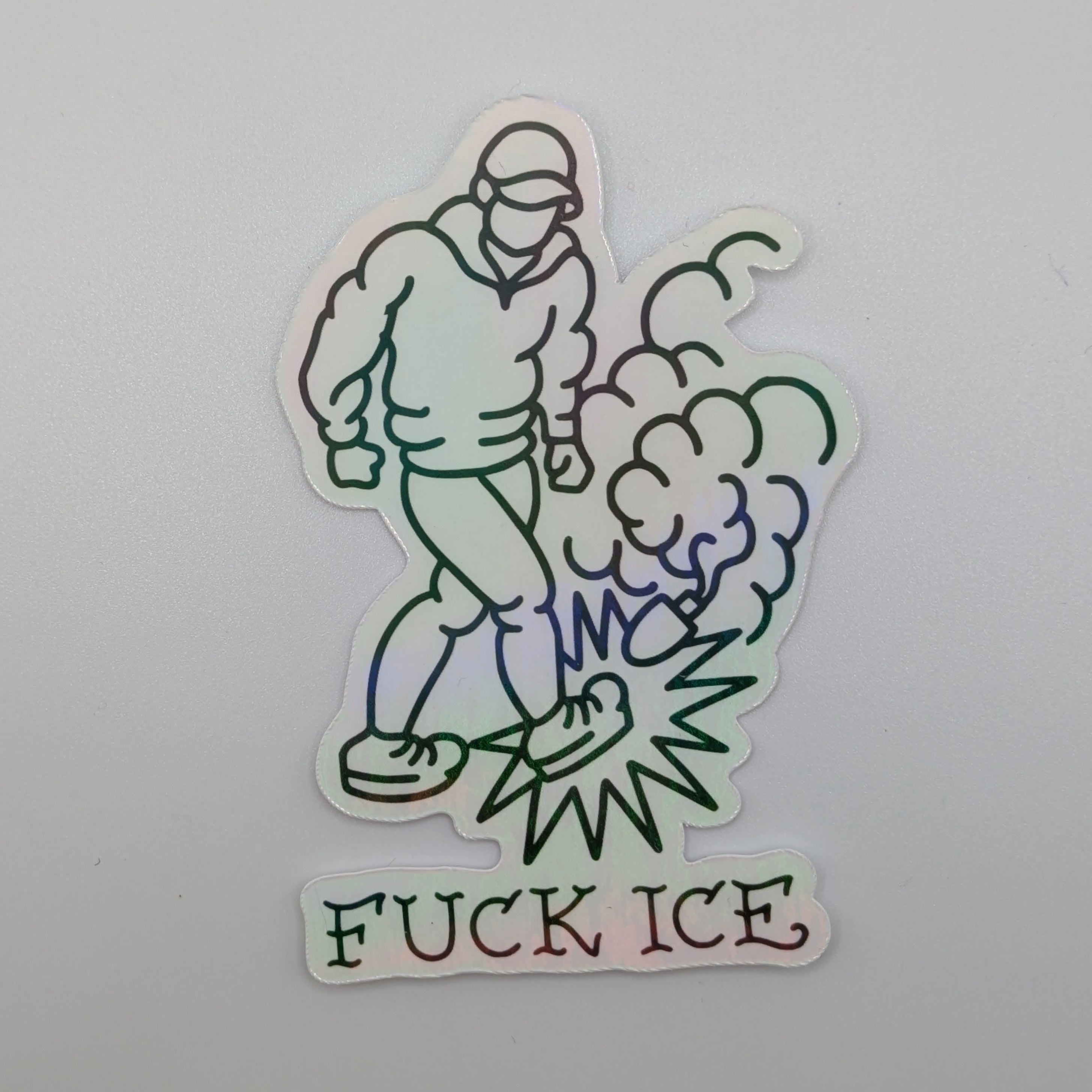 Andrea Bartsch's Fuck ICE Creative Resistance Sticker