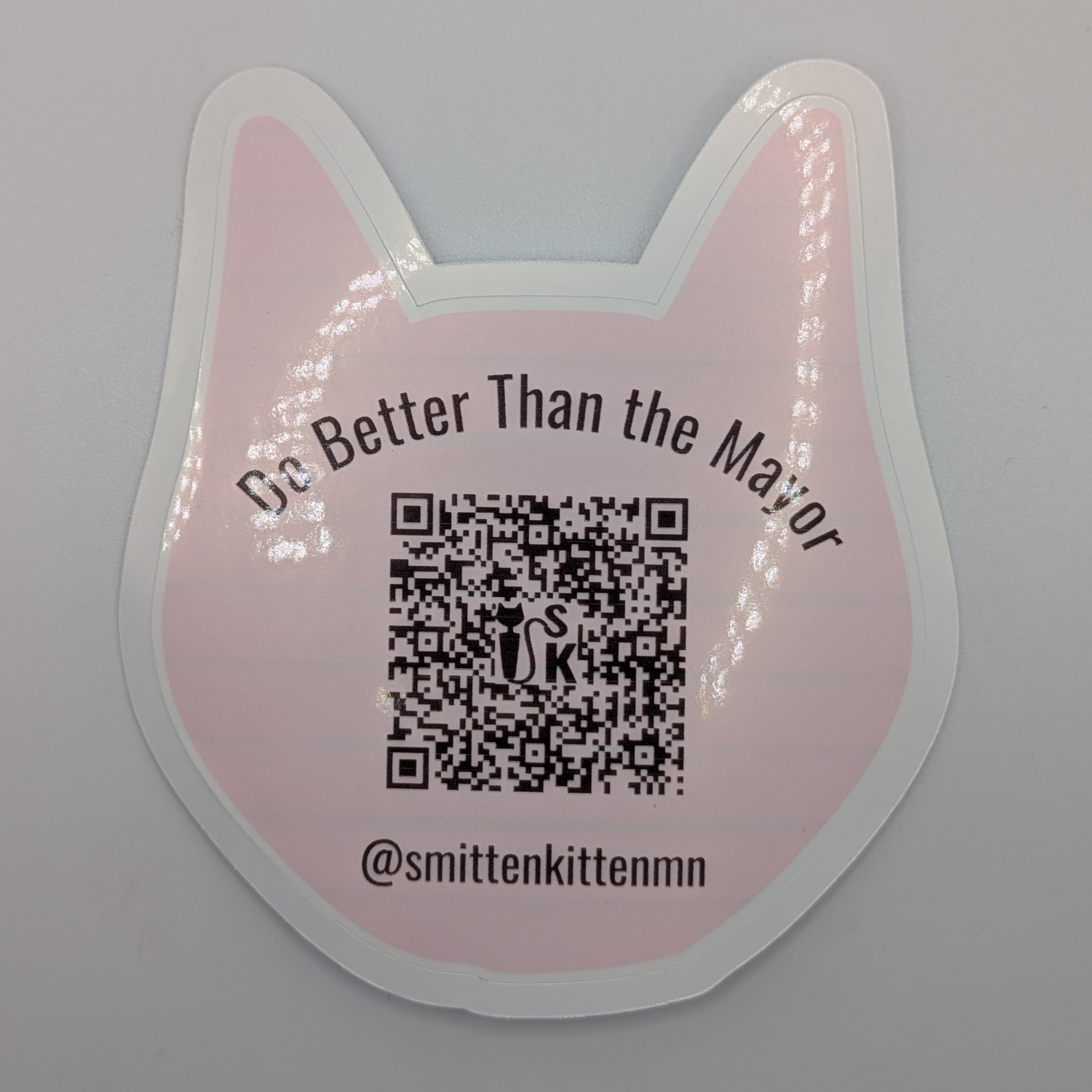 Smitten Kitten Do Better Than The Mayor Creative Resistance Sticker