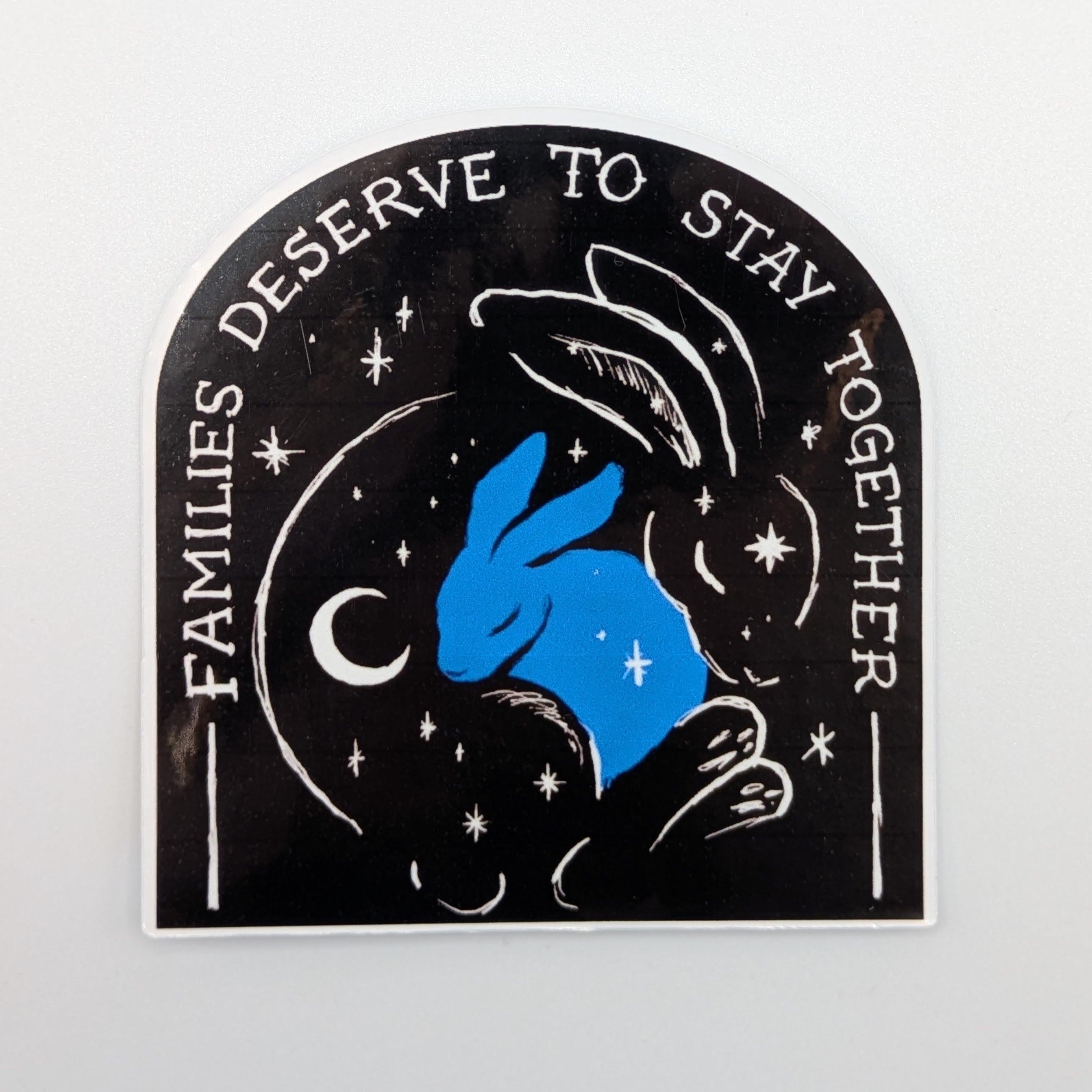 North Star Rebellion's Conejito Azul Creative Resistance Sticker