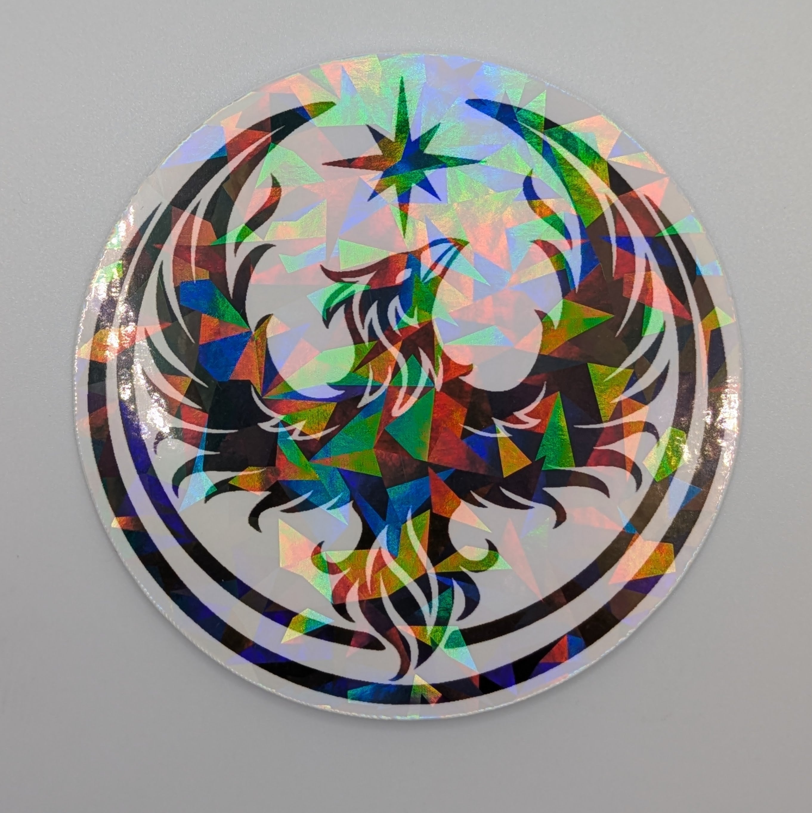 North Star Rebellion's Holographic Together We Rise Phoenix Creative Resistance Sticker