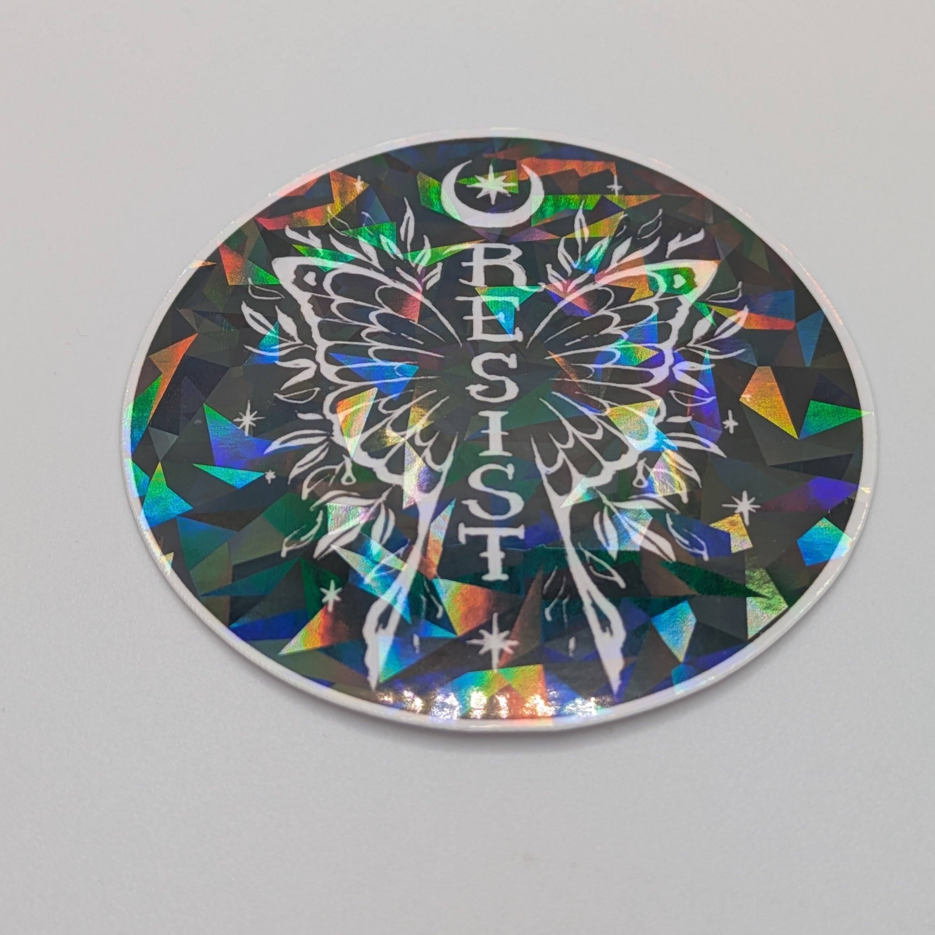 North Star Rebellion's Holographic Resist Creative Resistance Sticker