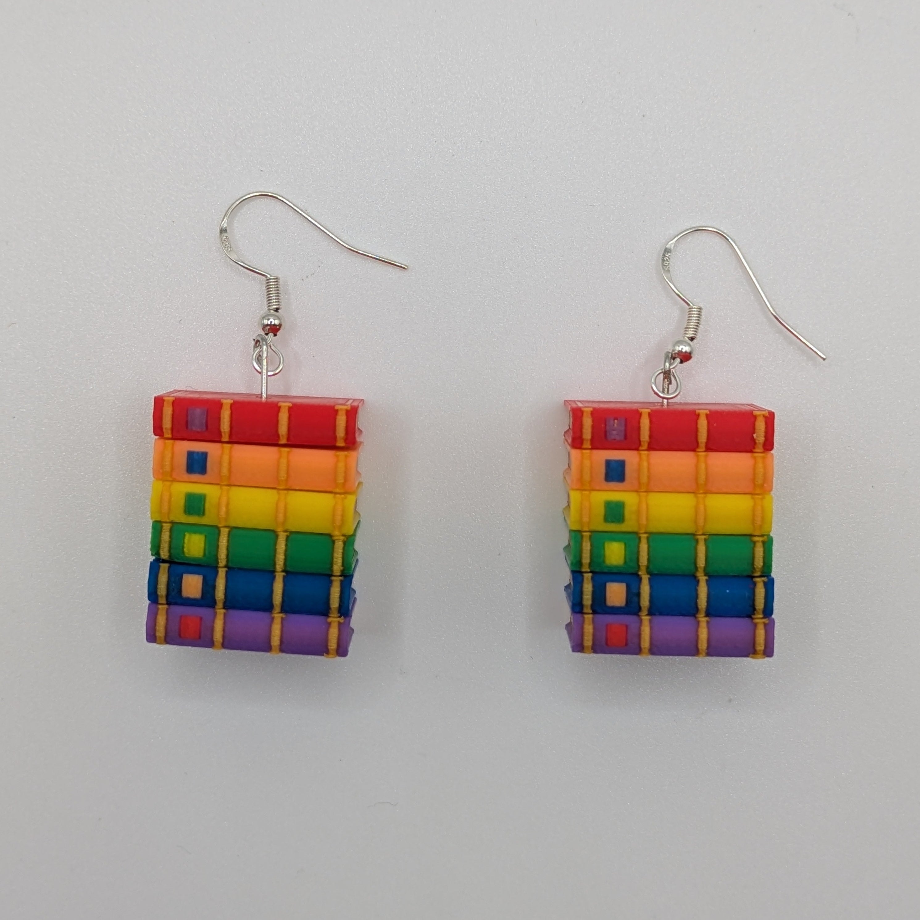 PRIDE Rotating Book Earrings