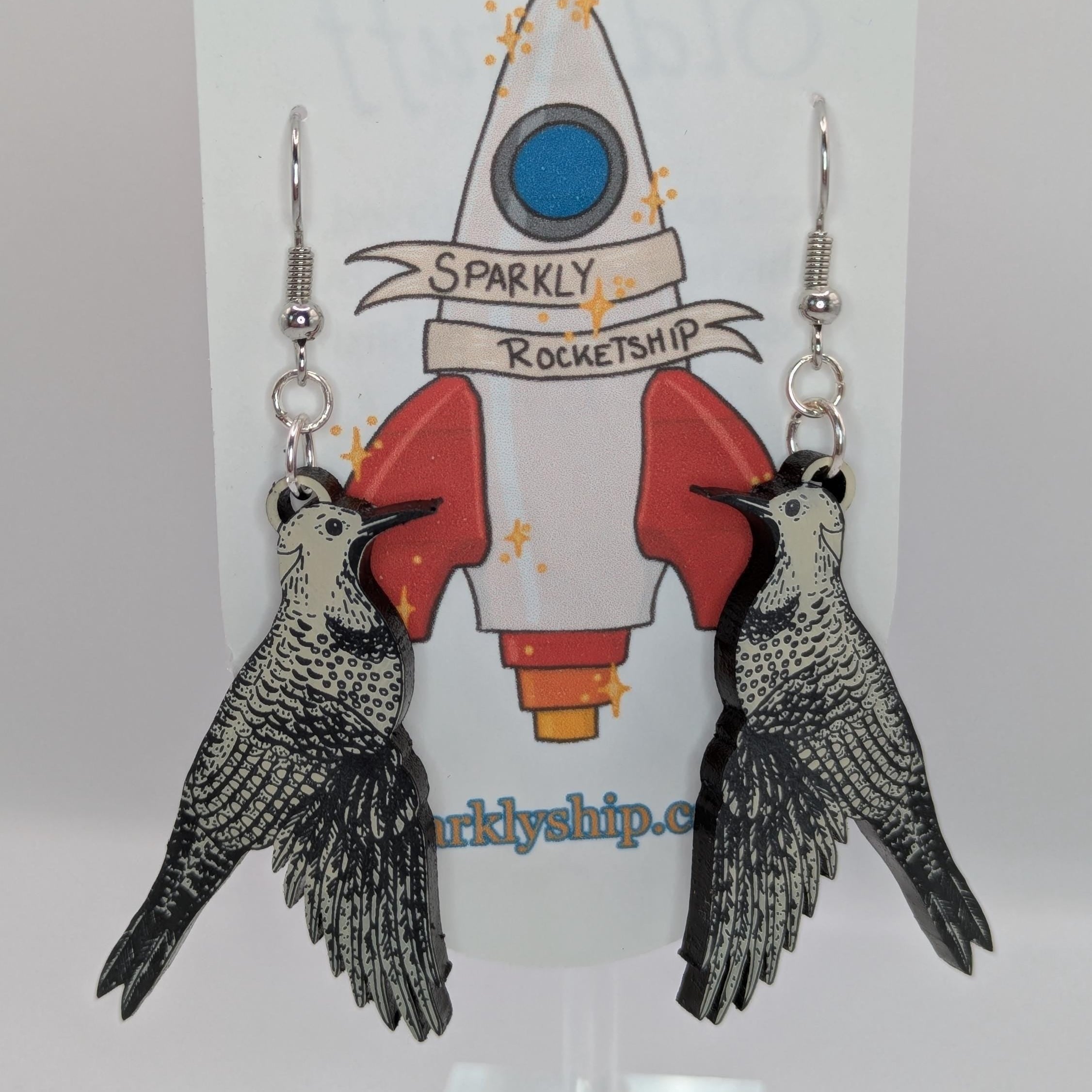 Northern Flicker Bird Earrings