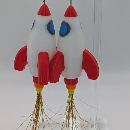 Rocketship Earrings