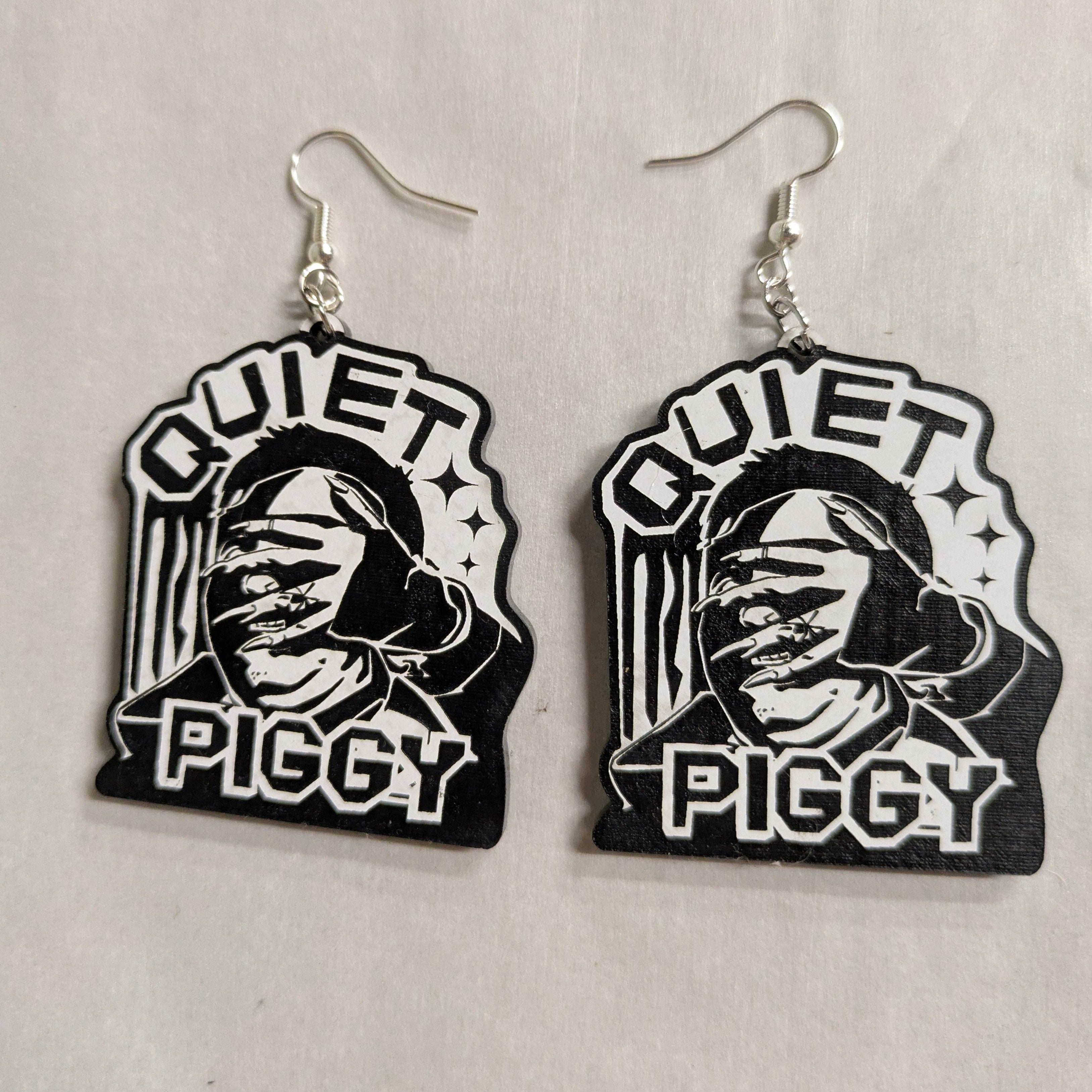 Quiet Piggy Creative Resistance Earrings & Pins