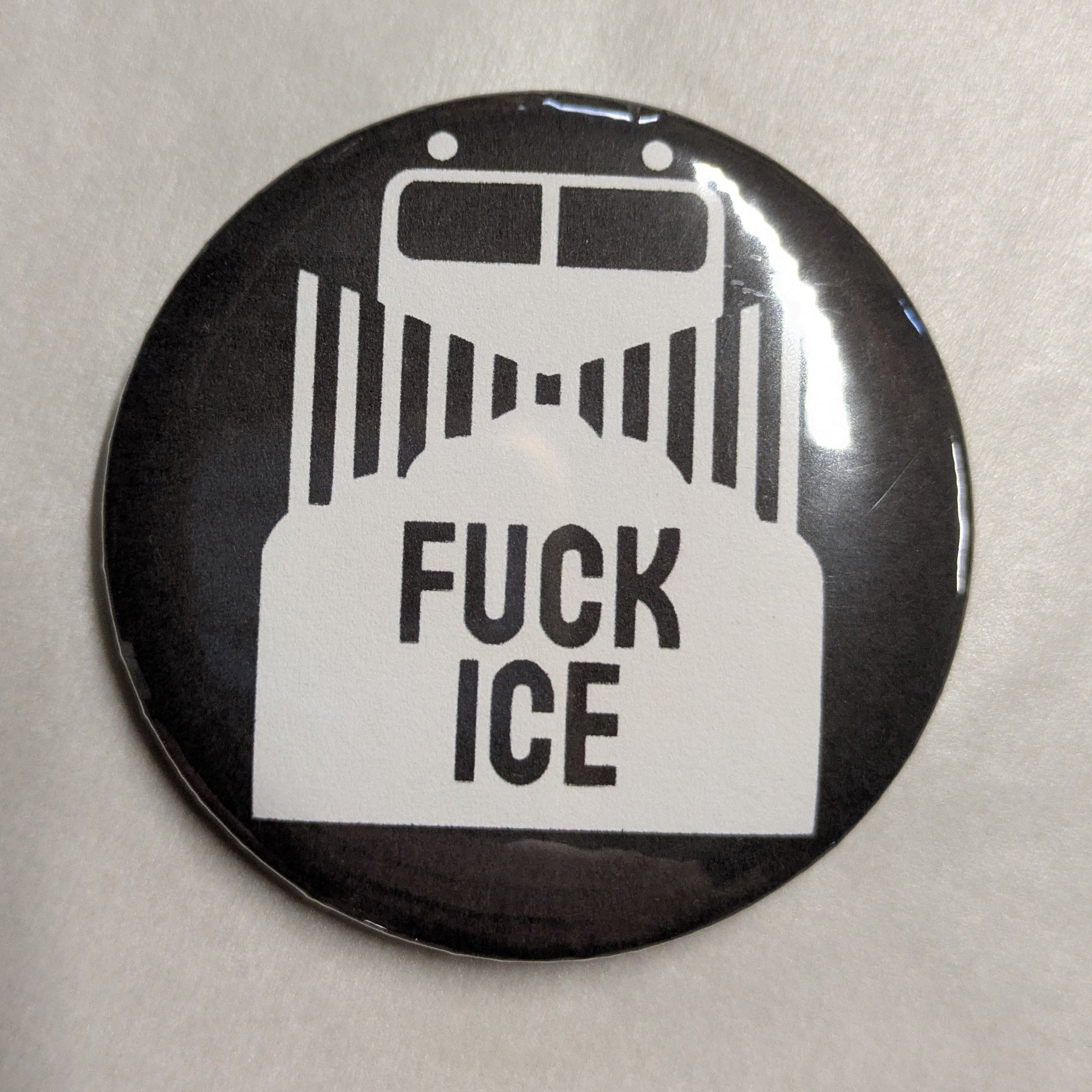 Fuck Ice Snowplow Creative Resistance Button
