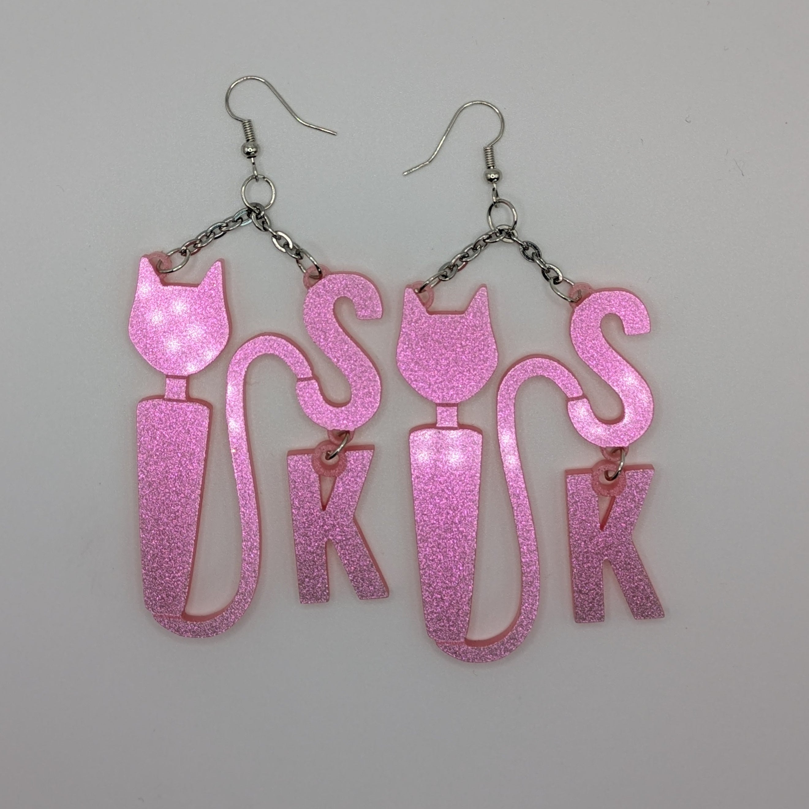 Smitten Kitten Logo Earrings